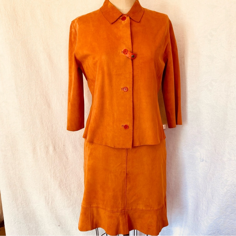 Missoni genuine suede two piece suit.